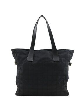 Chanel New Travel Line Tote GM Nylon Canvas Black